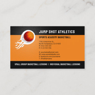 Tarjeta De Visita entrenador de baloncesto   Entrenador deportivo