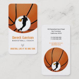 Tarjeta De Visita entrenador de baloncesto   Reproductor profesional