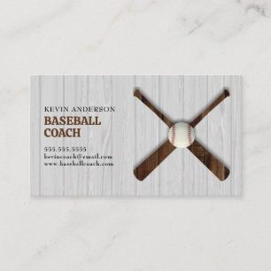 Tarjeta De Visita Entrenador de béisbol
