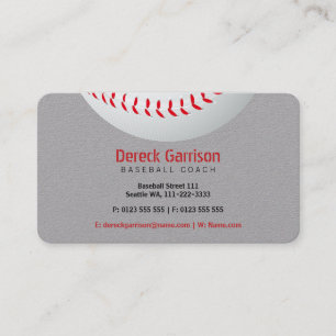 Tarjeta De Visita Entrenador de béisbol   Deporte