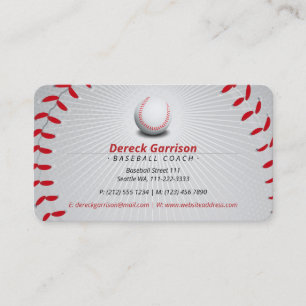 Tarjeta De Visita Entrenador de béisbol   Deporte