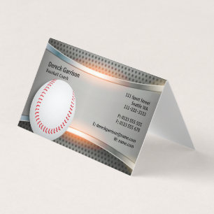 Tarjeta De Visita Entrenador de béisbol   Profesional