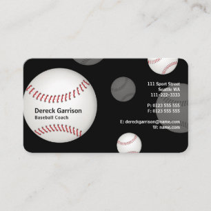 Tarjeta De Visita Entrenador de béisbol  Profesionales
