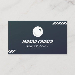 Tarjeta De Visita Entrenador de bolos