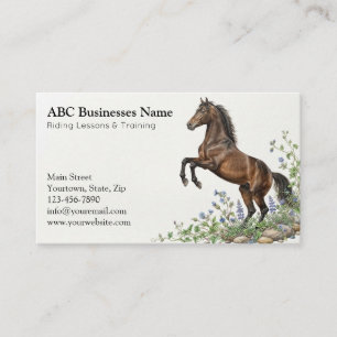 Tarjeta De Visita Entrenador de caballos profesional