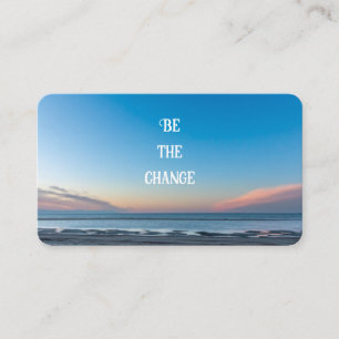 Tarjeta De Visita Entrenador de citas motivadoras con actitud positi