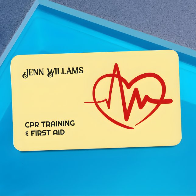 Tarjeta De Visita Entrenador de CPR (CPR Trainer Business Cards)