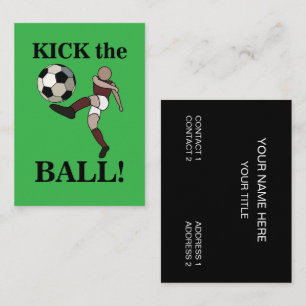 Tarjeta De Visita Entrenador de Deportes de Fútbol