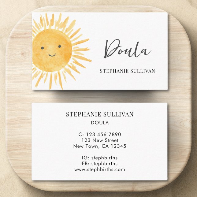 Tarjeta De Visita Entrenador de Doula Birth (Subido por el creador)