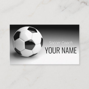 Tarjeta De Visita Entrenador de entrenador de fútbol instructor eleg