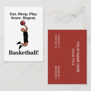Tarjeta De Visita Entrenador de entrenador deportivo de baloncesto