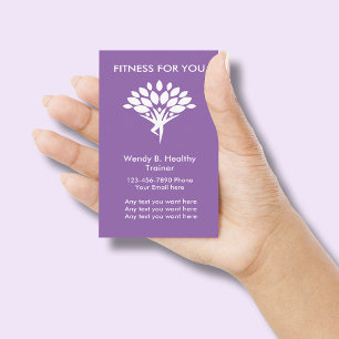 Tarjeta De Visita Entrenador de Fitness Moderno
