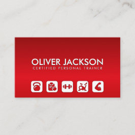 Tarjeta De Visita Entrenador de fitness moderno Guay - entrenador pe