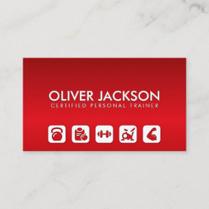 Tarjeta De Visita Entrenador de fitness moderno Guay - entrenador pe