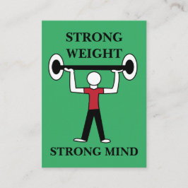 Tarjeta De Visita Entrenador de fitness para la construcción de cuer