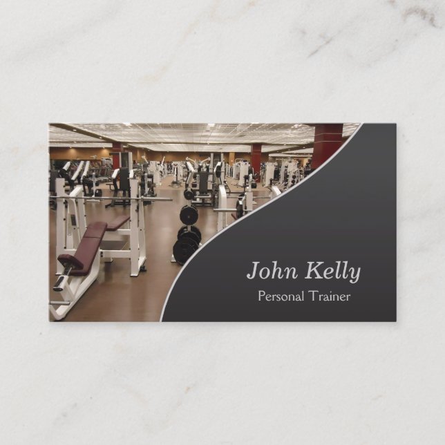Tarjeta De Visita Entrenador de fitness personal (Anverso)