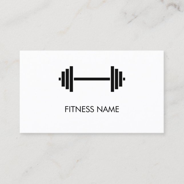 Tarjeta De Visita Entrenador de fitness personal profesional (Anverso)