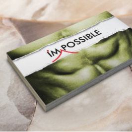 Tarjeta De Visita Entrenador de fitness Soy posible profesional