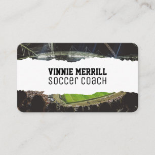 Tarjeta De Visita Entrenador de fútbol