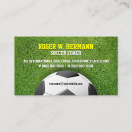 Tarjeta De Visita Entrenador de fútbol del fútbol