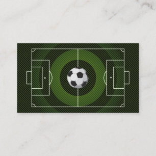 Tarjeta De Visita Entrenador de fútbol entrenador de fútbol negro