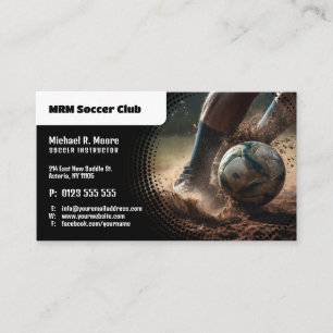 Tarjeta De Visita Entrenador de fútbol   Instructor profesional