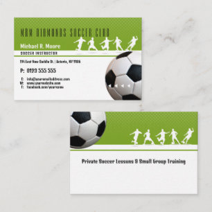 Tarjeta De Visita Entrenador de fútbol   Regalos deportivos