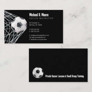 Tarjeta De Visita Entrenador de fútbol   Regalos deportivos