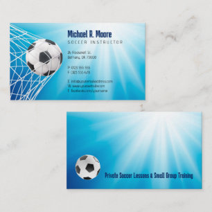 Tarjeta De Visita Entrenador de fútbol   Regalos deportivos