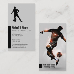 Tarjeta De Visita Entrenador de fútbol   Regalos deportivos