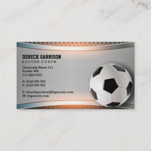 Tarjeta De Visita Entrenador de fútbol   Regalos deportivos modernos