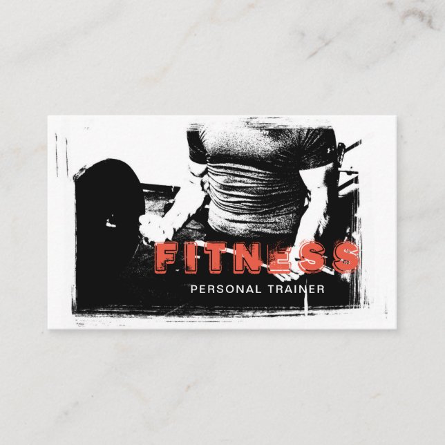 Tarjeta De Visita Entrenador de gimnasia deportiva entrenador person (Anverso)