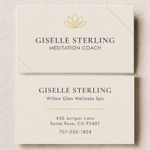 Tarjeta De Visita Entrenador de Meditación