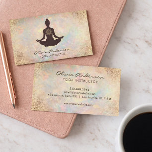 Tarjeta De Visita Entrenador de Meditación Instructor de Yoga de Ópa