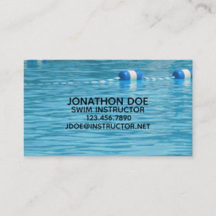 Tarjeta De Visita Entrenador de natación