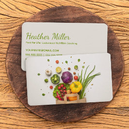 Tarjeta De Visita Entrenador de nutrición