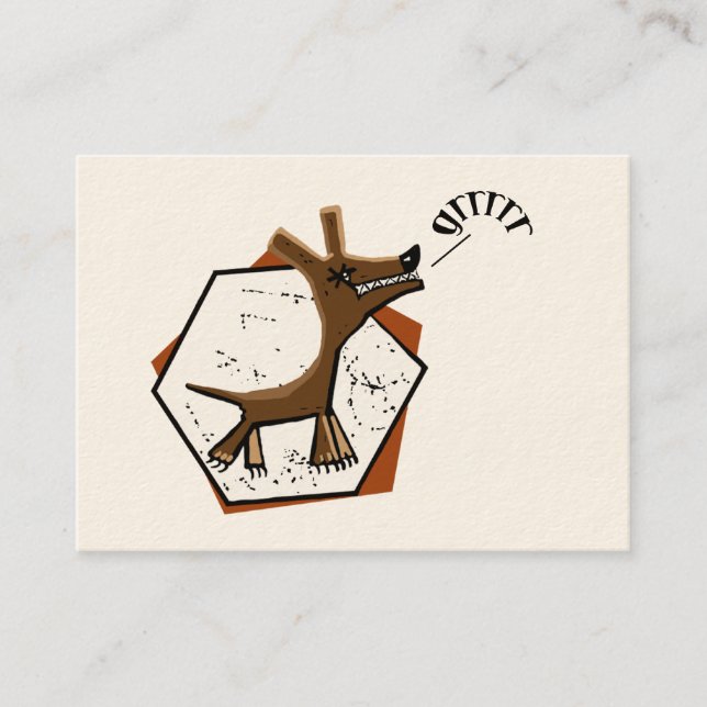 Tarjeta De Visita Entrenador de perros (Anverso)