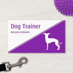 Tarjeta De Visita Entrenador de perros Italian Greyhound de cualquie