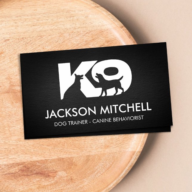 Tarjeta De Visita Entrenador de perros K9 - Comportador canino (Subido por el creador)