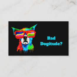 Tarjeta De Visita Entrenador de Perros Personalizado Perro Arcoíris 