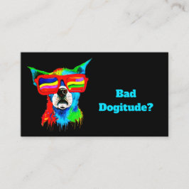 Tarjeta De Visita Entrenador de Perros Personalizado Perro Arcoíris 