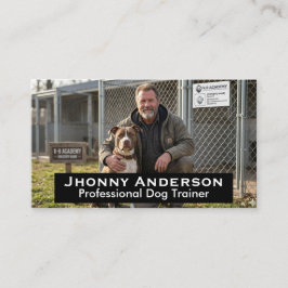 Tarjeta De Visita Entrenador de Perros Profesional Minimalista Moder