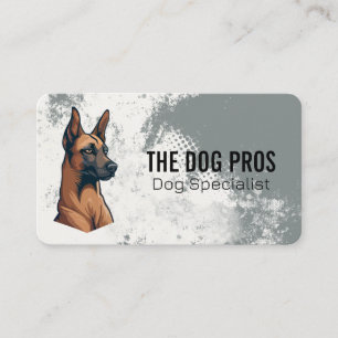 Tarjeta De Visita Entrenador de Perros Servicios de Animales   Tiend