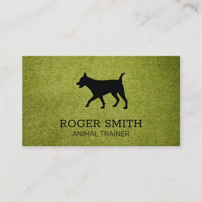 Tarjeta De Visita Entrenador de perros | Servicios para animales | P (Anverso)