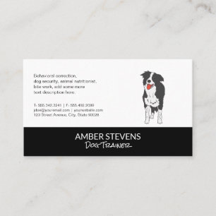 Tarjeta De Visita Entrenador de perros   Sitter   Icono de perro