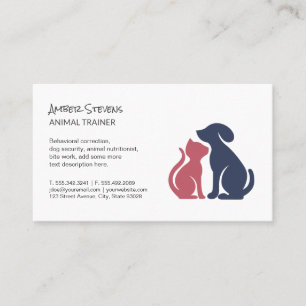 Tarjeta De Visita Entrenador de perros Sitter Refugio de animale