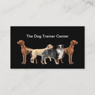 Tarjeta De Visita Entrenador de Perros y Centro de Entrenamiento de