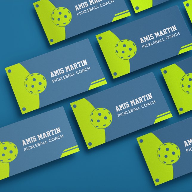 Tarjeta De Visita entrenador de picleball Coach Business Card (Subido por el creador)