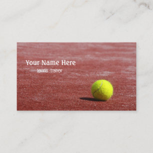 Tarjeta De Visita Entrenador de tenis