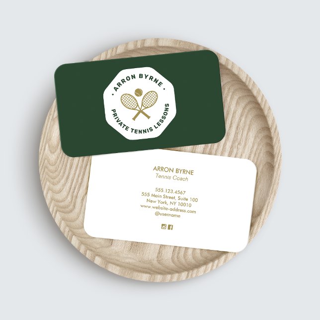Tarjeta De Visita Entrenador de tenis (Subido por el creador)